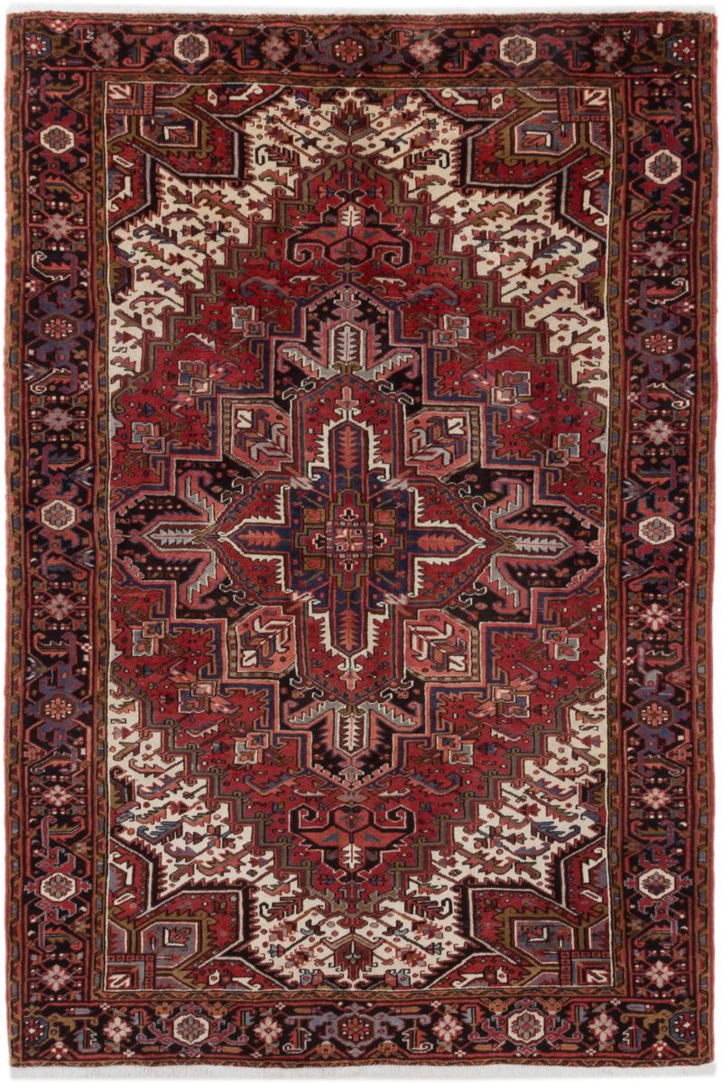 Perzisch tapijt Heriz 9'9"x6'9" 9'9"x6'9", Perzisch tapijt Handgeknoopte