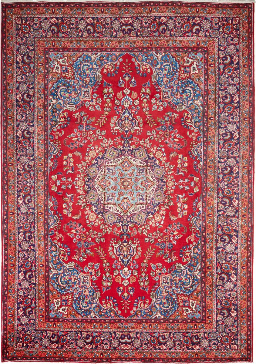 Persian Rug Mashhad 11'3"x7'11" 11'3"x7'11", Persian Rug Knotted by hand