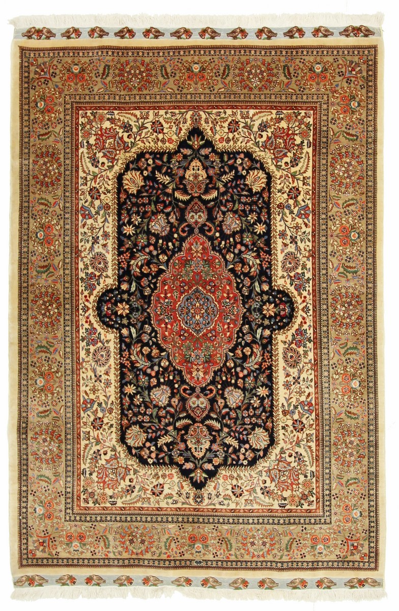 Persialainen matto Tabriz 50Raj 206x144 206x144, Persialainen matto Solmittu käsin