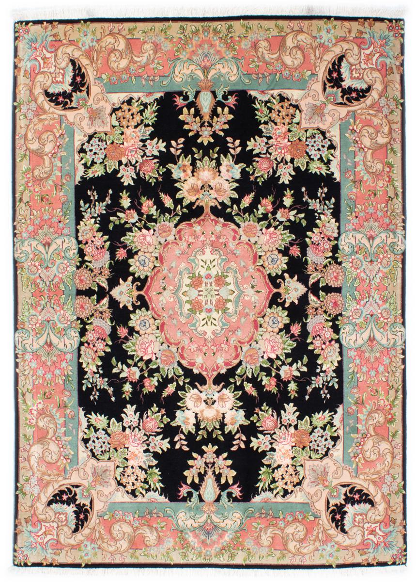  ペルシャ絨毯 タブリーズ 50Raj 絹の縦糸 207x151 207x151,  ペルシャ絨毯 手織り