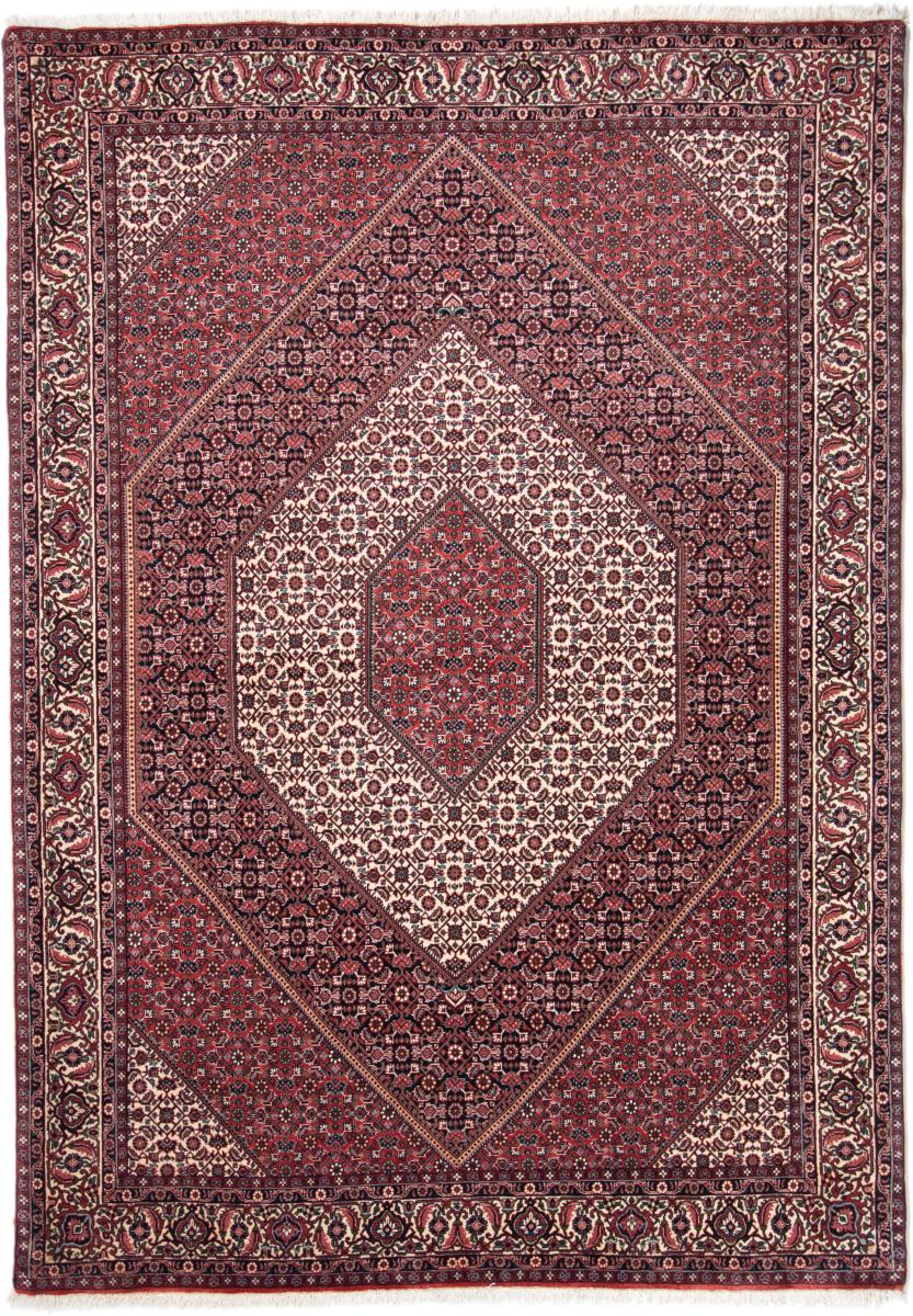 Tapis persan Bidjar 7'11"x5'7" 7'11"x5'7", Tapis persan Noué à la main