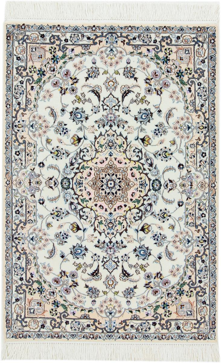 Tapis persan Naïn 6La 3'11"x2'8" 3'11"x2'8", Tapis persan Noué à la main