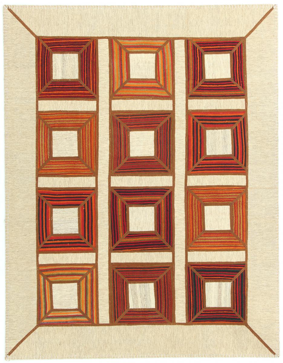  ペルシャ絨毯 キリム パッチワーク 190x147 190x147,  ペルシャ絨毯 手織り