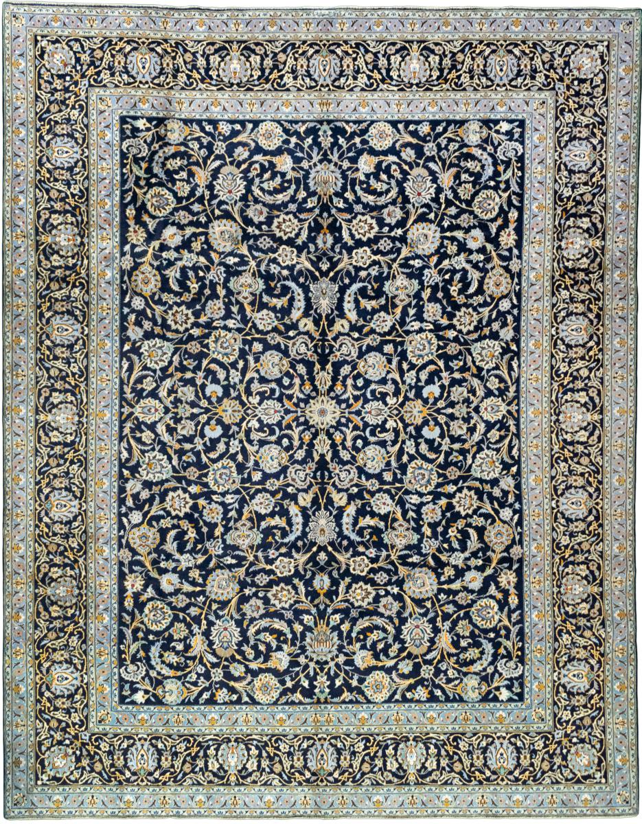 Persian Rug Keshan 13'0"x10'2" 13'0"x10'2", Persian Rug Knotted by hand