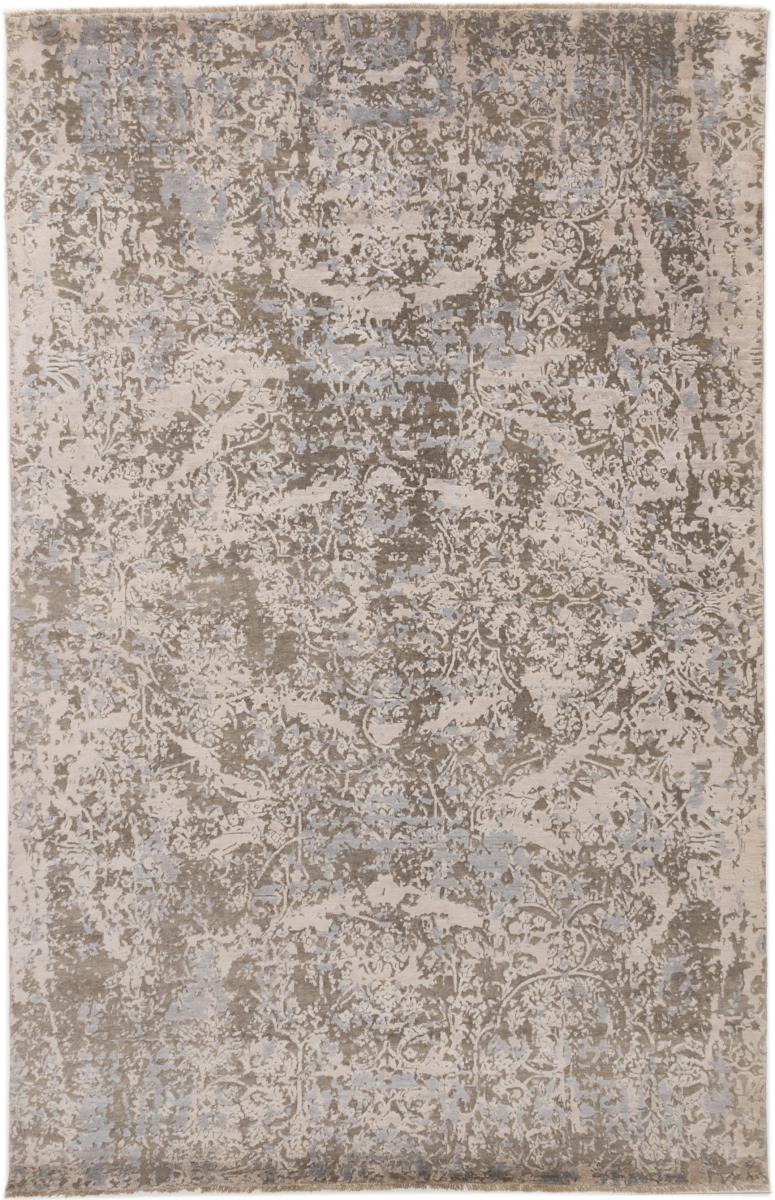 インドのカーペット Sadraa 10'1"x6'7" 10'1"x6'7",  ペルシャ絨毯 手織り