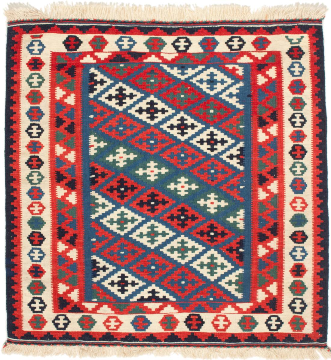  ペルシャ絨毯 キリム Fars 107x104 107x104,  ペルシャ絨毯 手織り