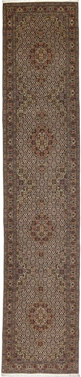 Tapis persan Tabriz Mahi 388x79 388x79, Tapis persan Noué à la main