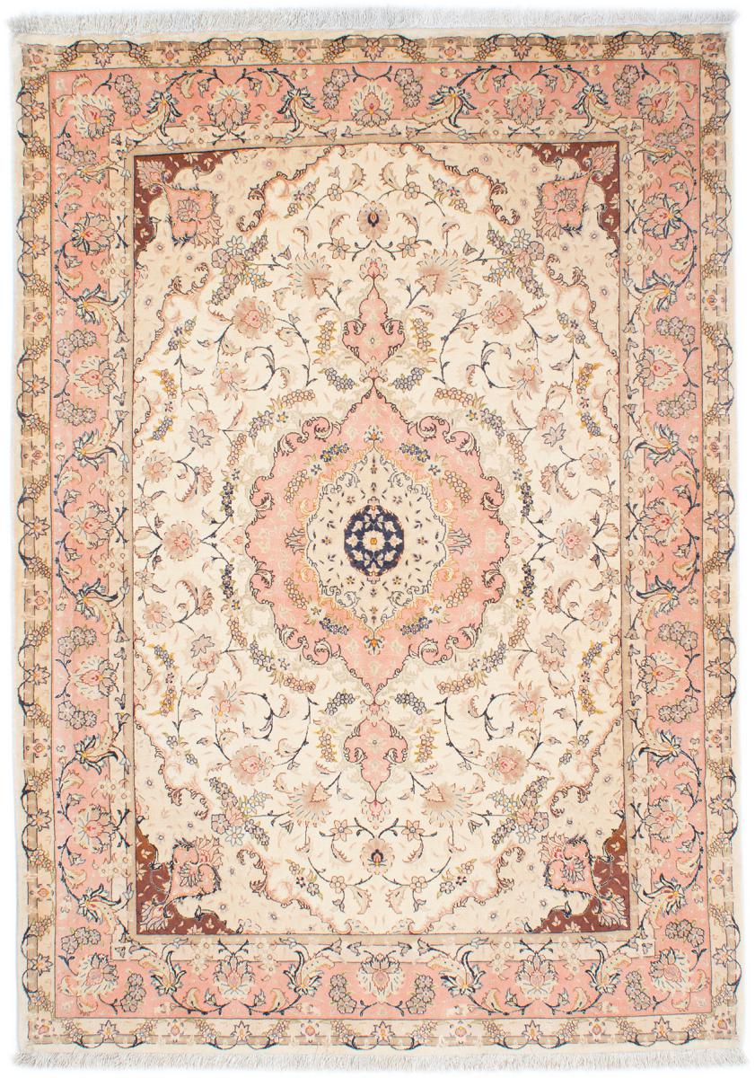 Perzisch tapijt Tabriz 50Raj Zijden Pool 202x146 202x146, Perzisch tapijt Handgeknoopte