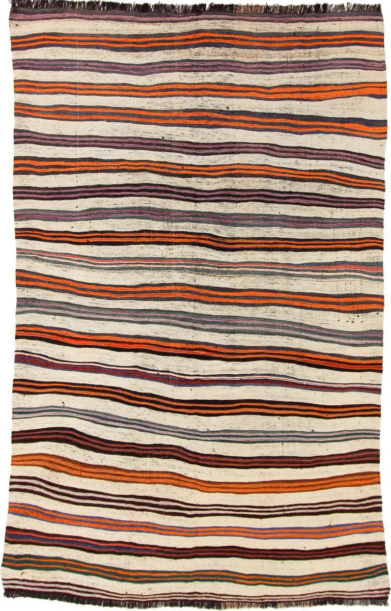 Tapete persa Kilim Fars Antigo 264x168 264x168, Tapete persa Tecido à mão