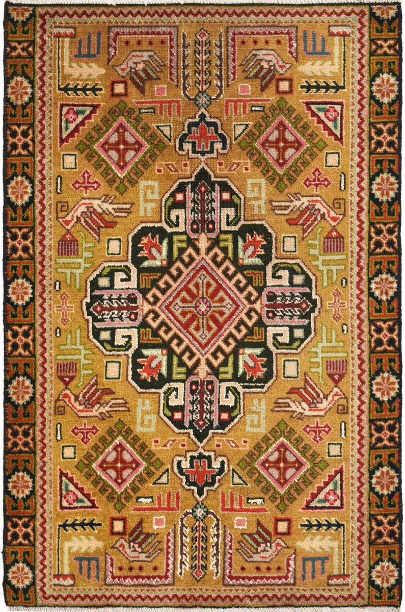 Persian Rug Hamadan 2'8"x1'9" 2'8"x1'9", Persian Rug Knotted by hand