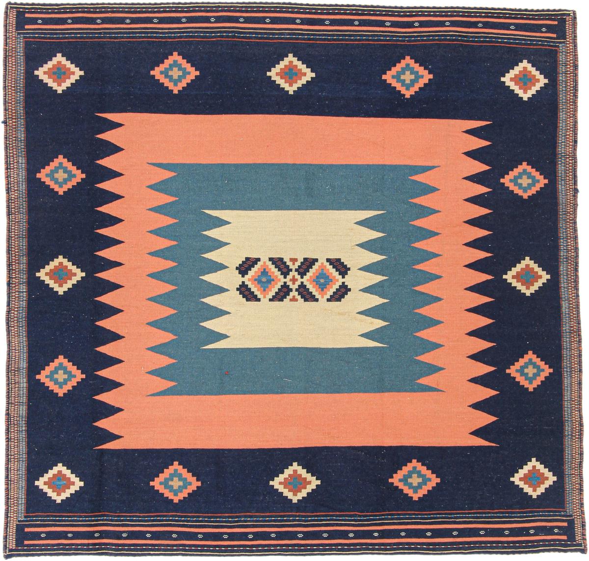 ペルシャ絨毯 キリム Fars 138x140 138x140,  ペルシャ絨毯 手織り