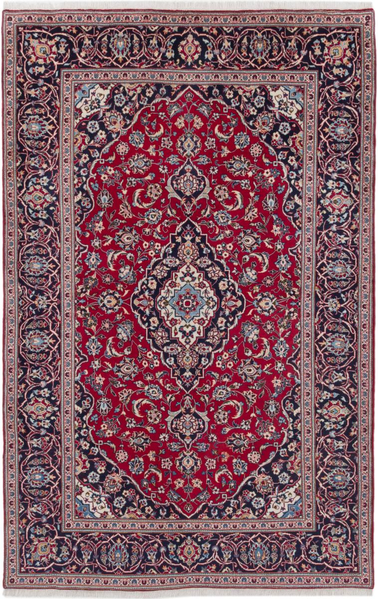Persian Rug Keshan 9'8"x6'4" 9'8"x6'4", Persian Rug Knotted by hand