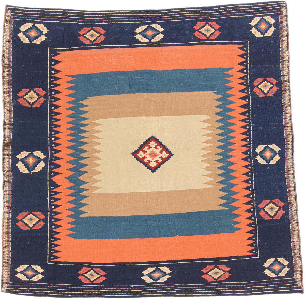 Perzisch tapijt Kilim Fars 140x141 140x141, Perzisch tapijt Handgeweven