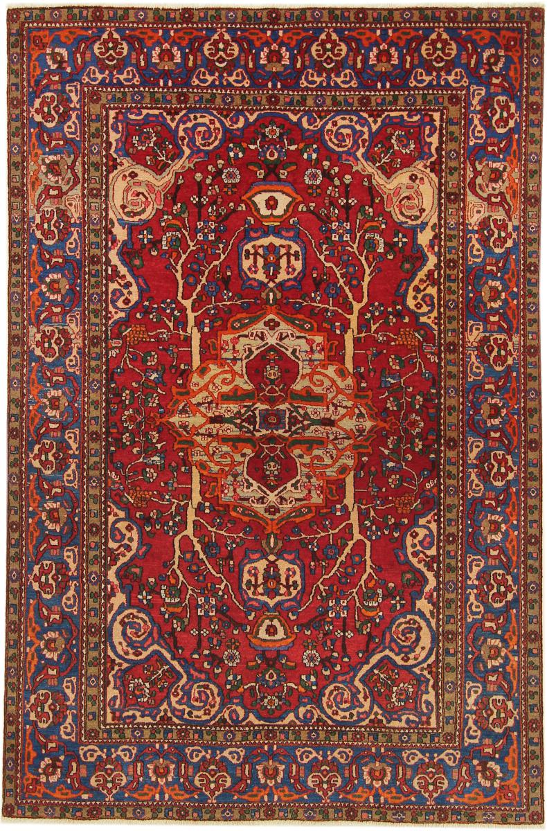 Perzisch tapijt Isfahan Antiek 218x143 218x143, Perzisch tapijt Handgeknoopte