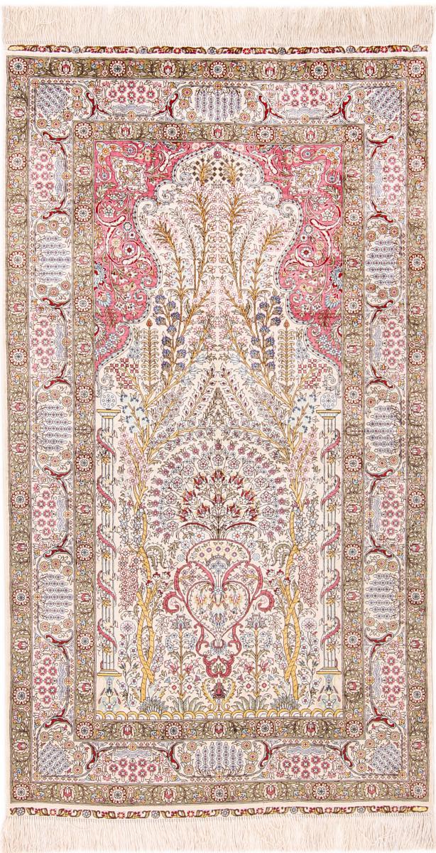  Herike Silk Warp 135x79 135x79, Persian Rug Knotted by hand