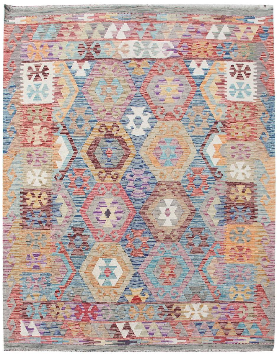 Afghan rug Kilim Afghan 6'8"x5'2" 6'8"x5'2", Persian Rug Woven by hand