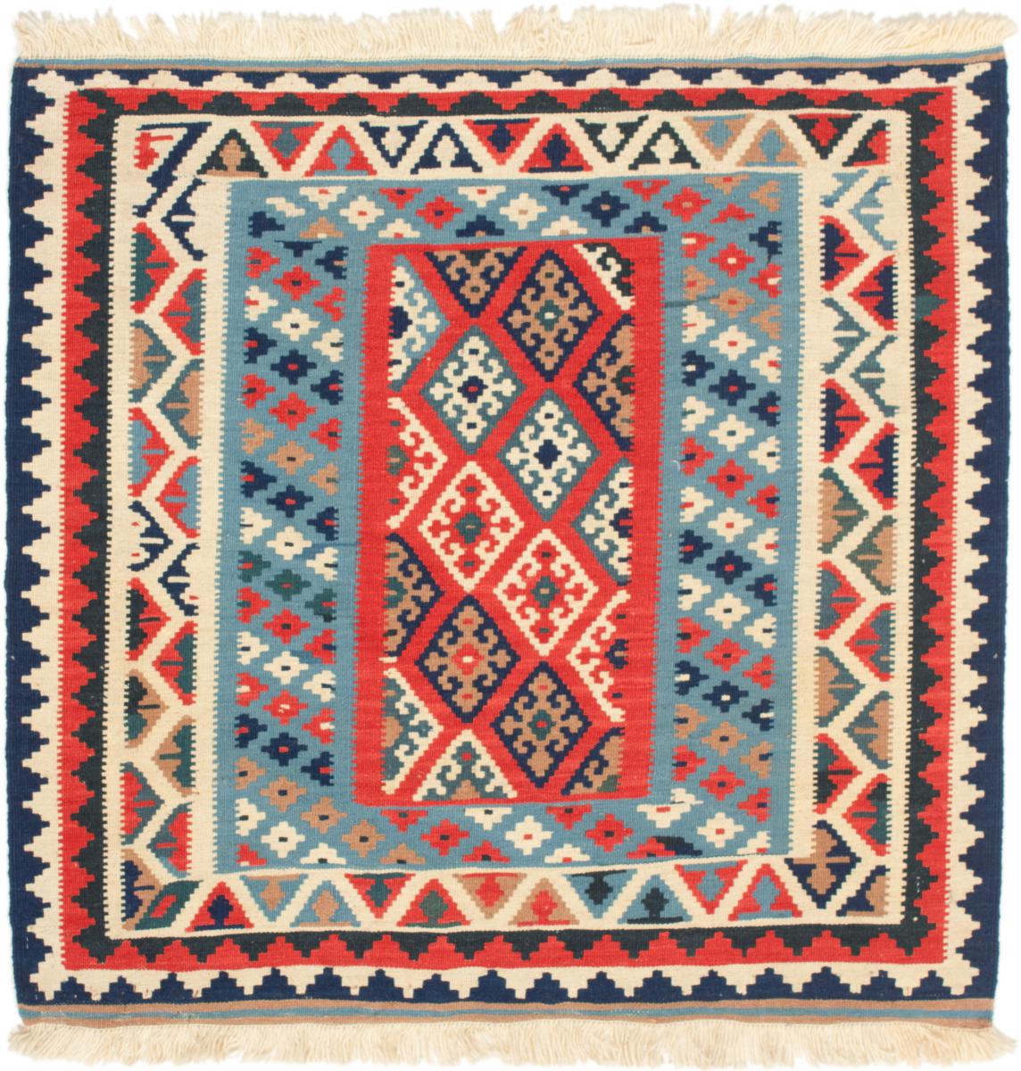 Perzisch tapijt Kilim Fars 3'5"x3'3" 3'5"x3'3", Perzisch tapijt Handgeweven