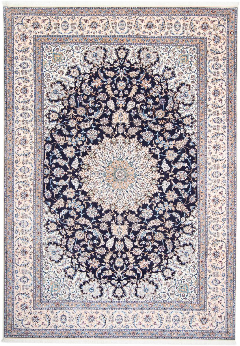 Persian Rug Nain 6La 10'2"x7'1" 10'2"x7'1", Persian Rug Knotted by hand