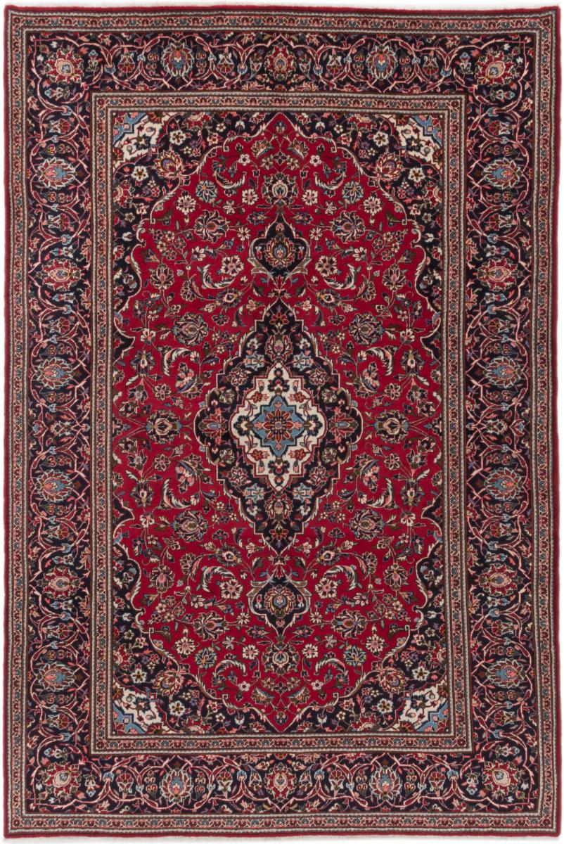 Persian Rug Keshan 9'8"x6'8" 9'8"x6'8", Persian Rug Knotted by hand