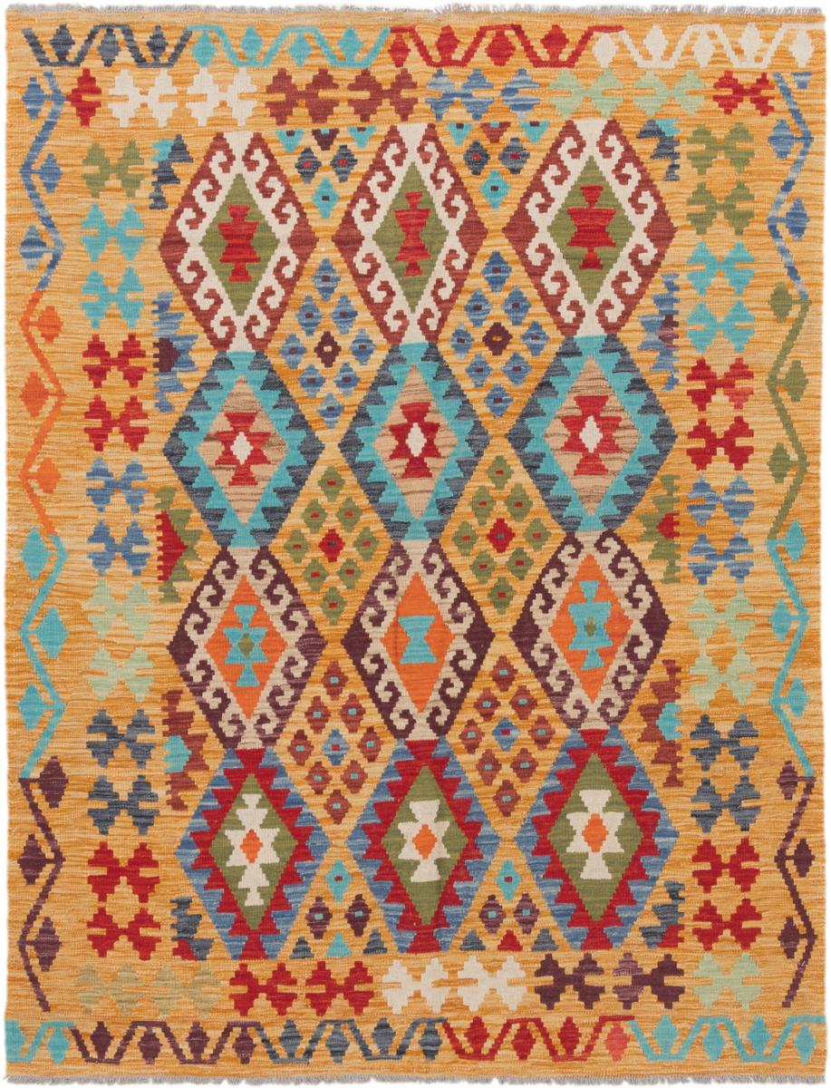 Afghan rug Kilim Afghan 6'9"x5'2" 6'9"x5'2", Persian Rug Woven by hand