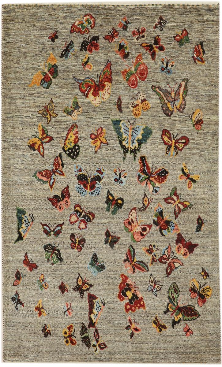 Perzsa szőnyeg Perzsa Gabbeh Loribaft Nature 4'5"x2'8" 4'5"x2'8", Perzsa szőnyeg Kézzel csomózva