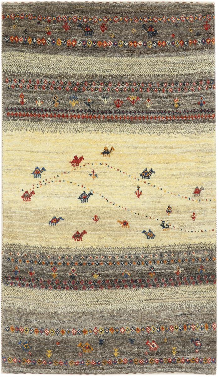 Perzisch tapijt Perzisch Gabbeh Loribaft Nature 4'4"x2'6" 4'4"x2'6", Perzisch tapijt Handgeknoopte