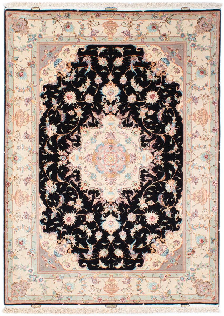 Persian Rug Tabriz 50Raj Silk Warp 206x151 206x151, Persian Rug Knotted by hand