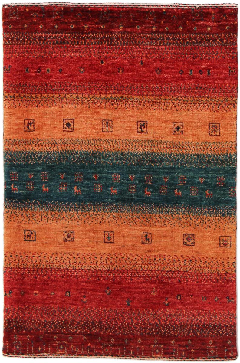 Persian Rug Persian Gabbeh Loribaft Nowbaft 2'9"x1'11" 2'9"x1'11", Persian Rug Knotted by hand