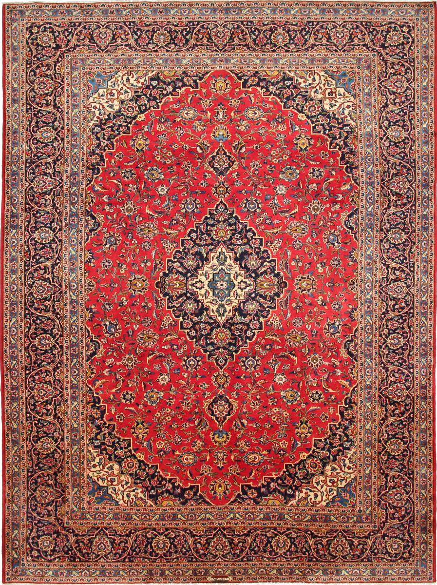 Persialainen matto Keshan 13'0"x9'8" 13'0"x9'8", Persialainen matto Solmittu käsin