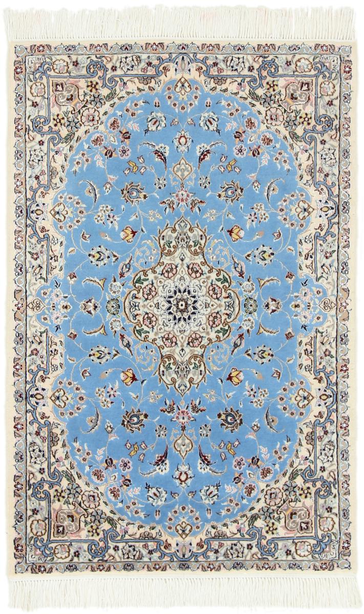 Persian Rug Nain 6La 4'1"x2'8" 4'1"x2'8", Persian Rug Knotted by hand