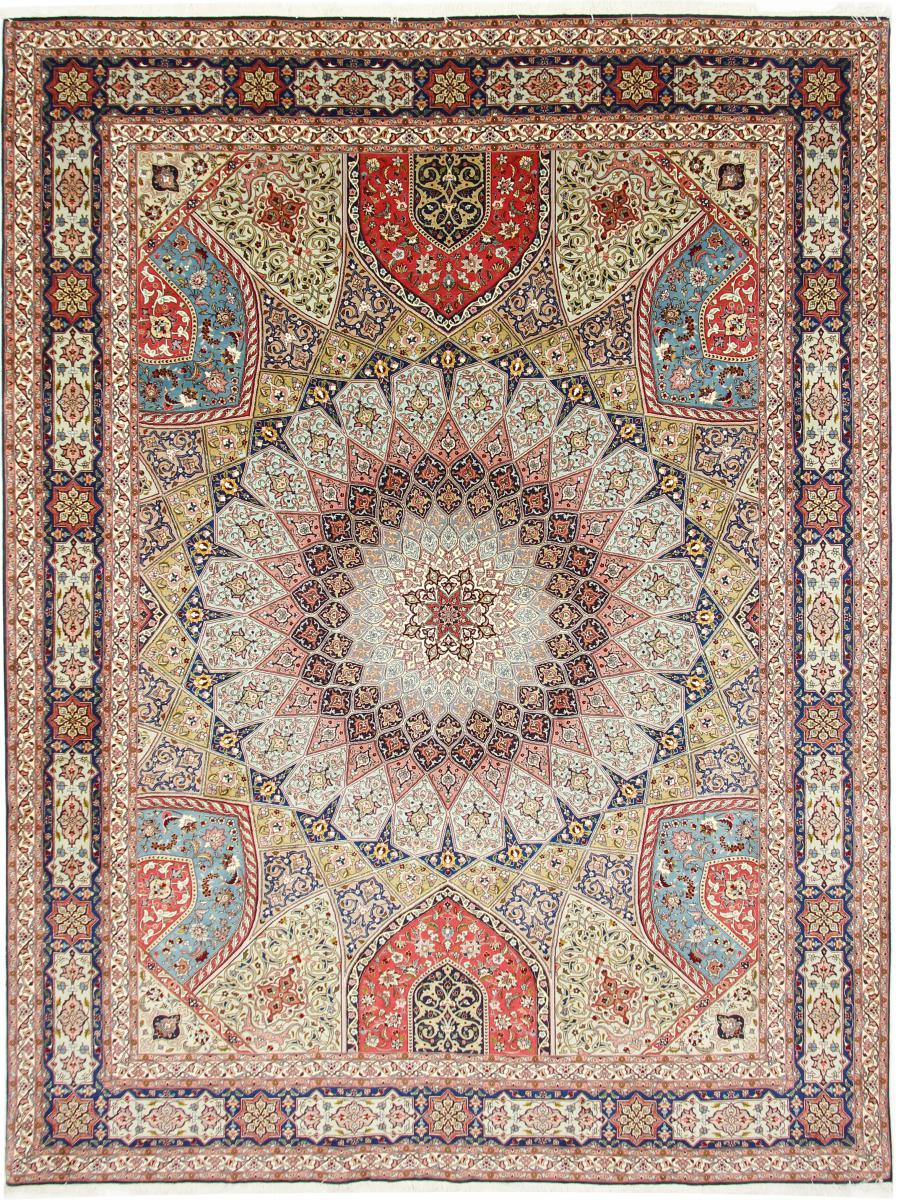 Persian Rug Tabriz 50Raj 398x301 398x301, Persian Rug Knotted by hand