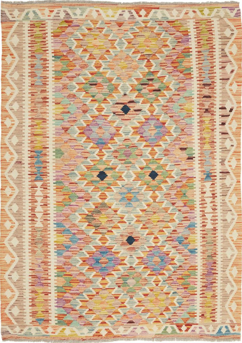 Dywan afgański Kilim Afghan 169x124 169x124, Dywan perski Ręcznie tkane