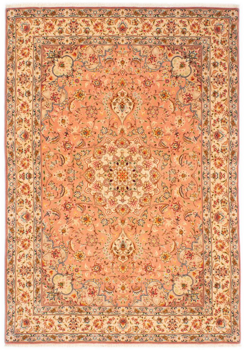 Tappeto persiano Tabriz 50Raj Ordito in Seta 213x147 213x147, Tappeto persiano Annodato a mano