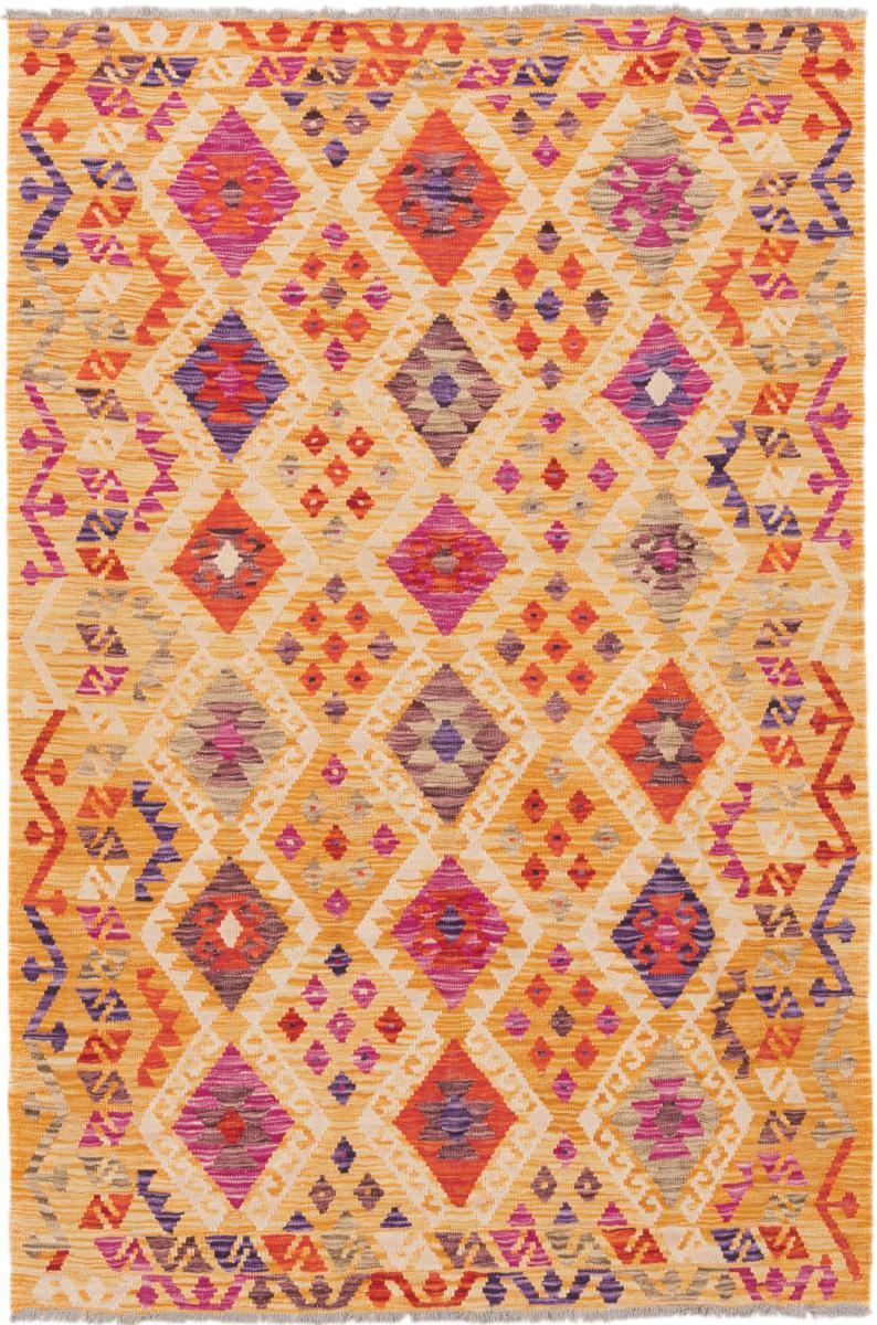 Afghan rug Kilim Afghan 6'1"x4'1" 6'1"x4'1", Persian Rug Woven by hand