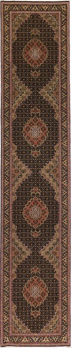 Persian Rug Tabriz Mahi 12'11"x2'8" 12'11"x2'8", Persian Rug Knotted by hand