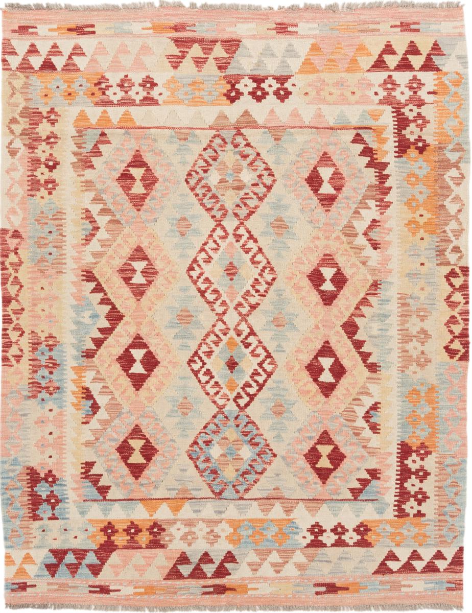 アフガンカーペット キリム アフガン 6'4"x5'1" 6'4"x5'1",  ペルシャ絨毯 手織り