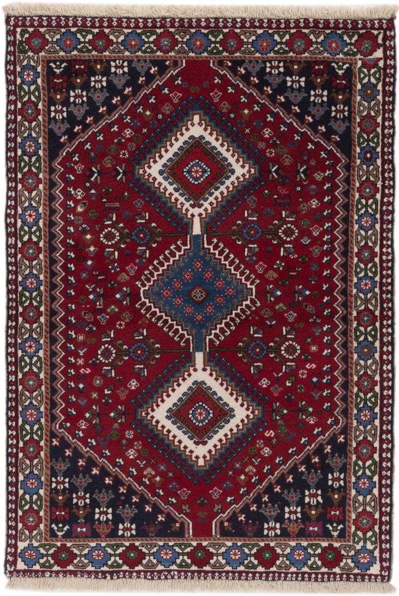 Persian Rug Yalameh 1'8"x3'5" 1'8"x3'5", Persian Rug Knotted by hand