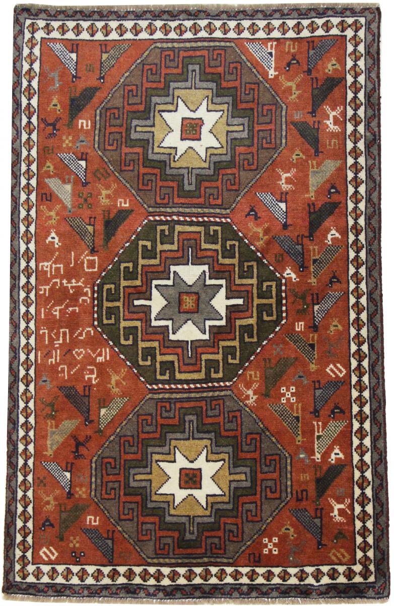 Persian Rug Kordi 6'0"x3'9" 6'0"x3'9", Persian Rug Knotted by hand