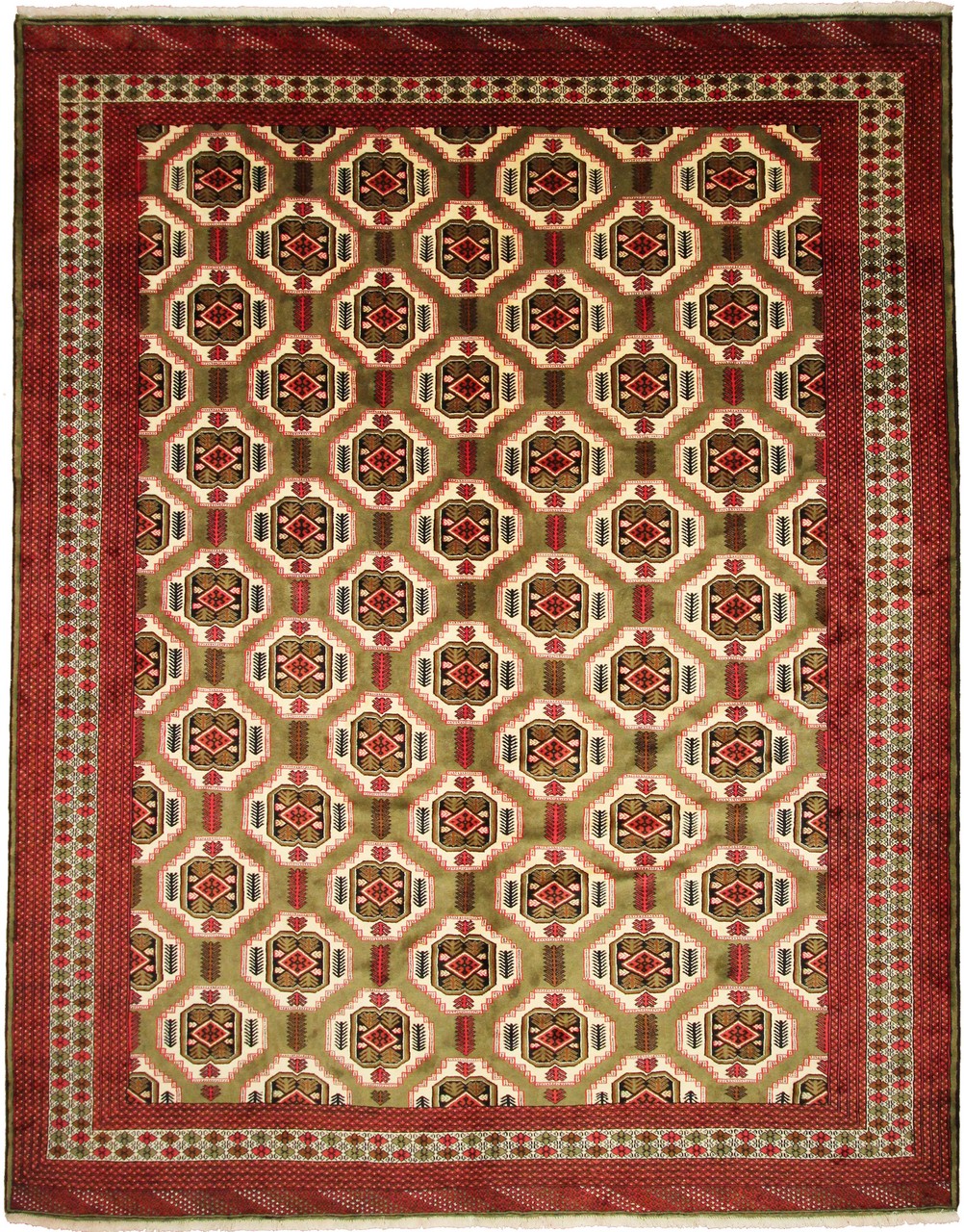 Persialainen matto Turkaman 390x300 390x300, Persialainen matto Solmittu käsin