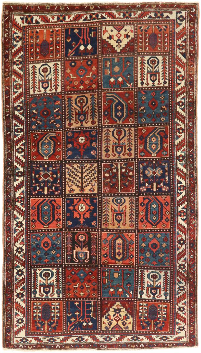 Persian Rug Bakhtiari 9'8"x5'5" 9'8"x5'5", Persian Rug Knotted by hand