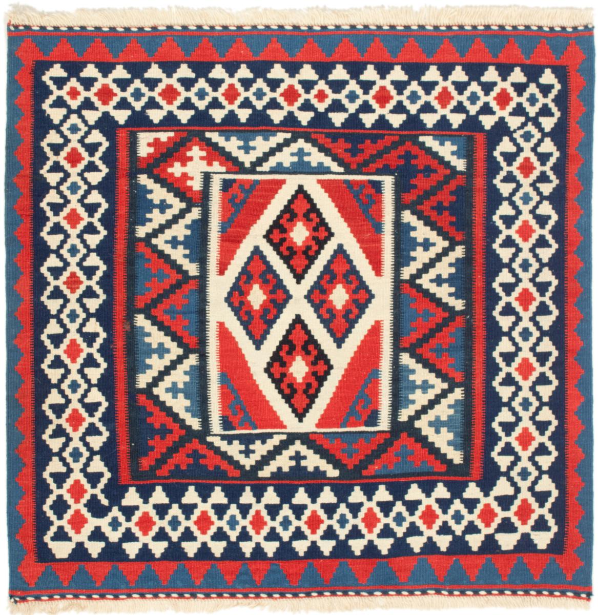  ペルシャ絨毯 キリム Fars 101x101 101x101,  ペルシャ絨毯 手織り