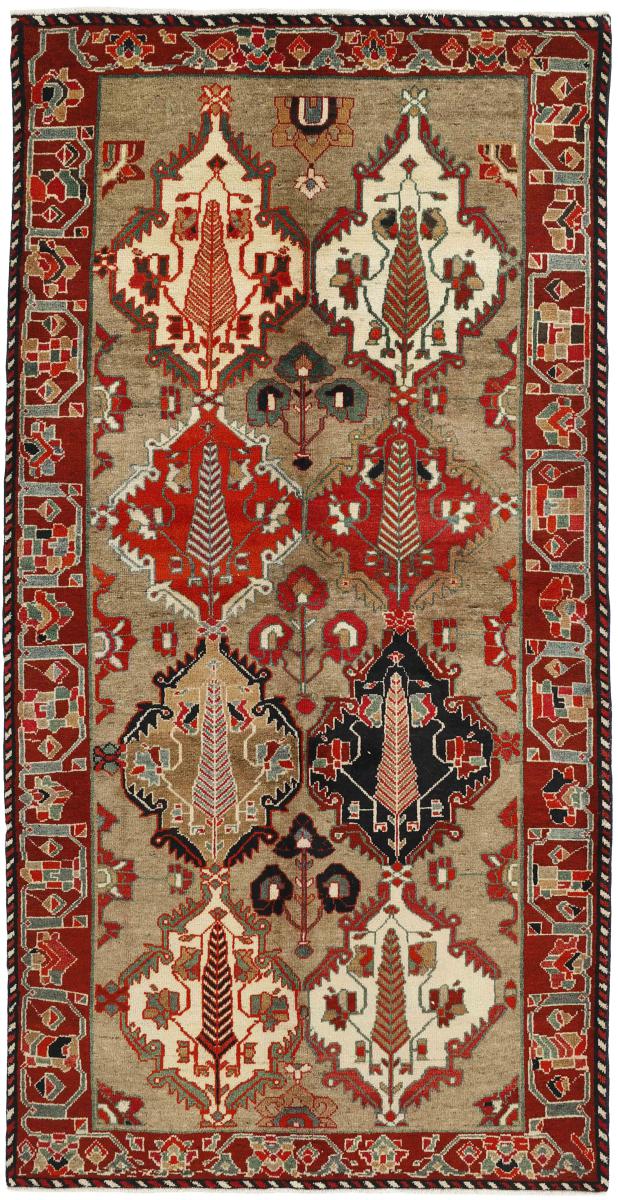Persian Rug Bakhtiari 9'8"x4'9" 9'8"x4'9", Persian Rug Knotted by hand