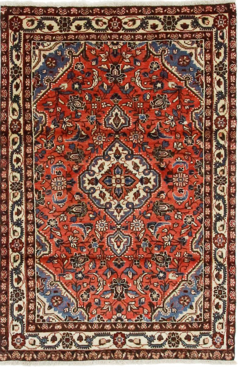 Persian Rug Mehraban 5'2"x3'5" 5'2"x3'5", Persian Rug Knotted by hand