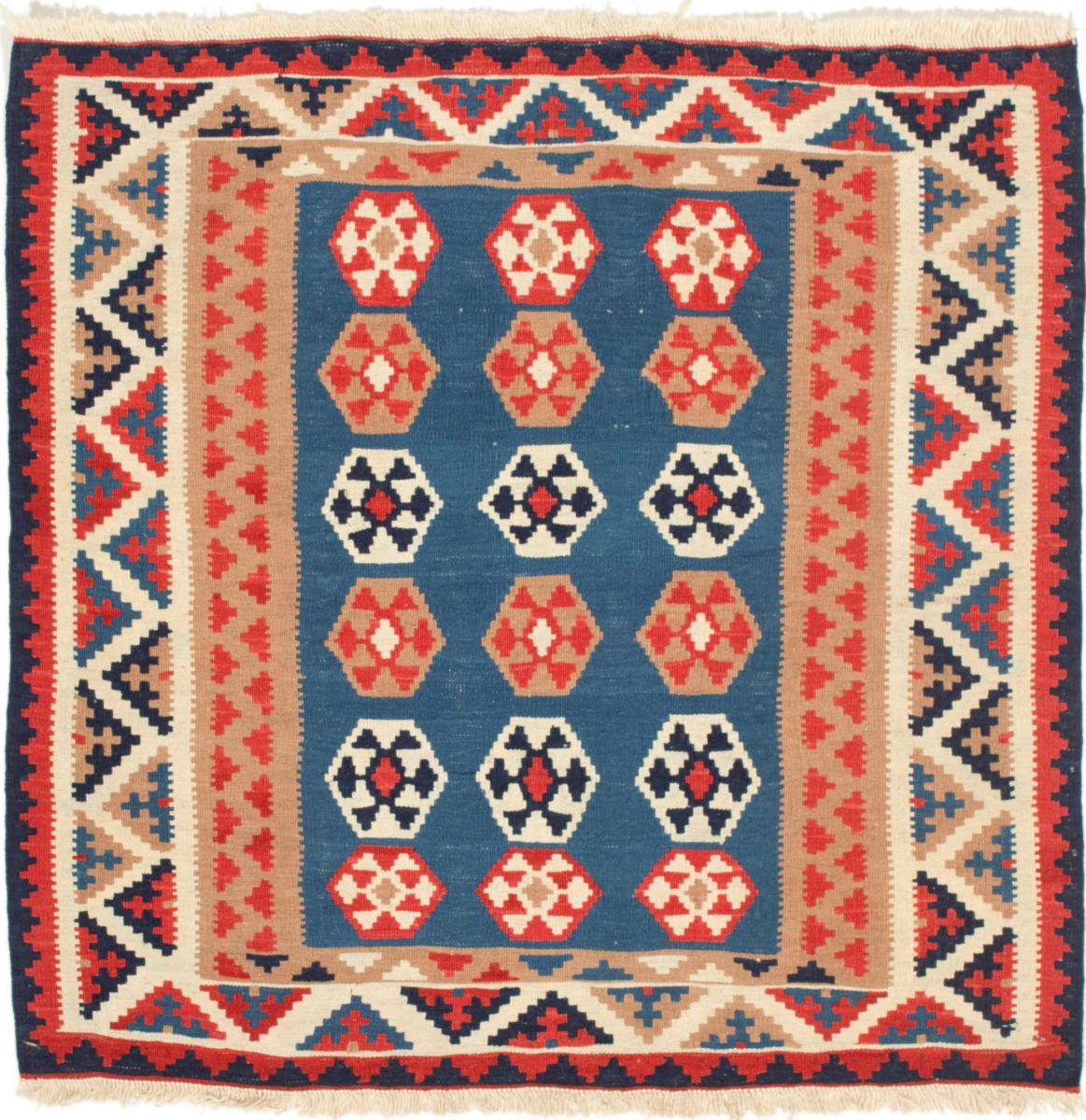 Tappeto persiano Kilim Fars 105x103 105x103, Tappeto persiano Tessuto a mano