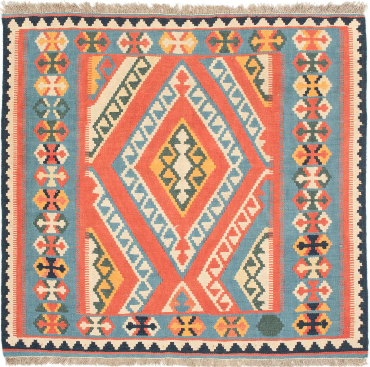  ペルシャ絨毯 キリム Fars 108x101 108x101,  ペルシャ絨毯 手織り
