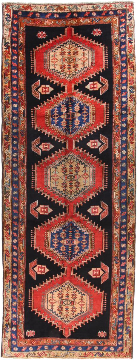Persian Rug Meshkin Old 12'11"x4'8" 12'11"x4'8", Persian Rug Knotted by hand