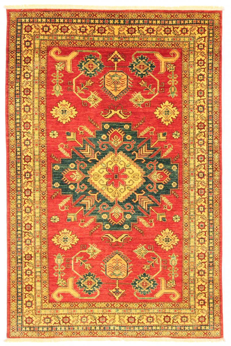 Pakistani rug Super Kazak 7'9"x5'2" 7'9"x5'2", Persian Rug Knotted by hand