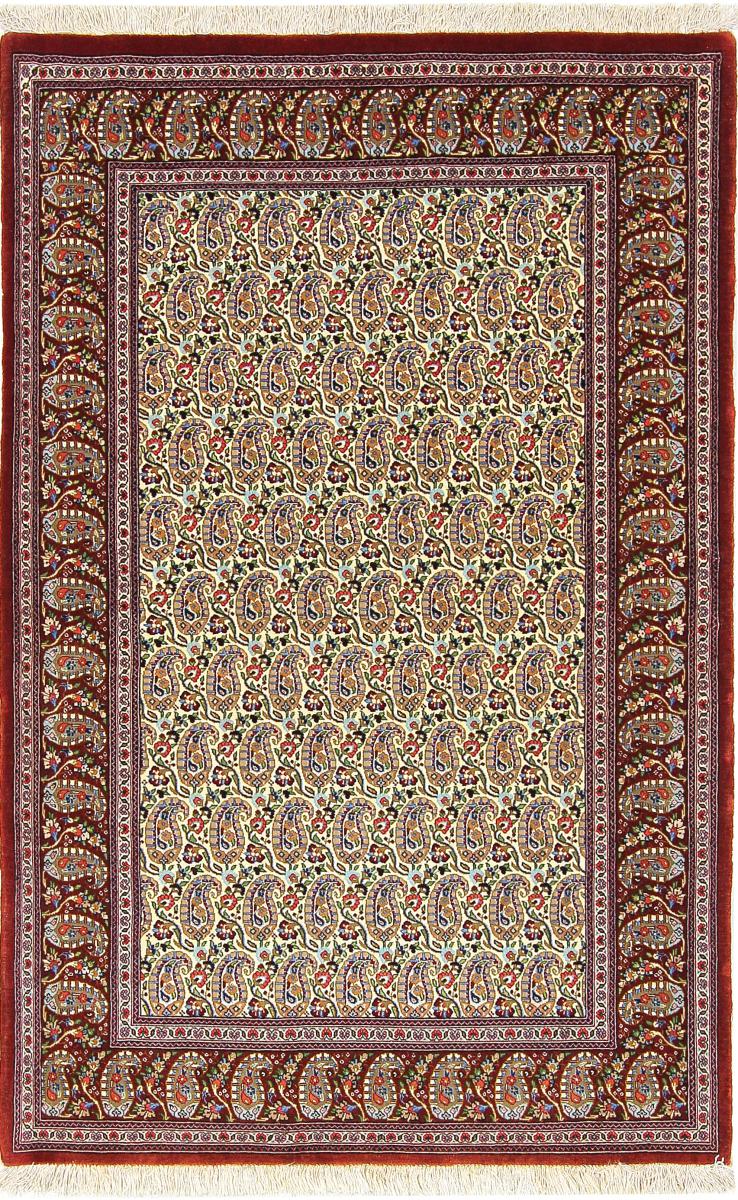 Persian Rug Eilam Silk Warp 5'2"x3'4" 5'2"x3'4", Persian Rug Knotted by hand