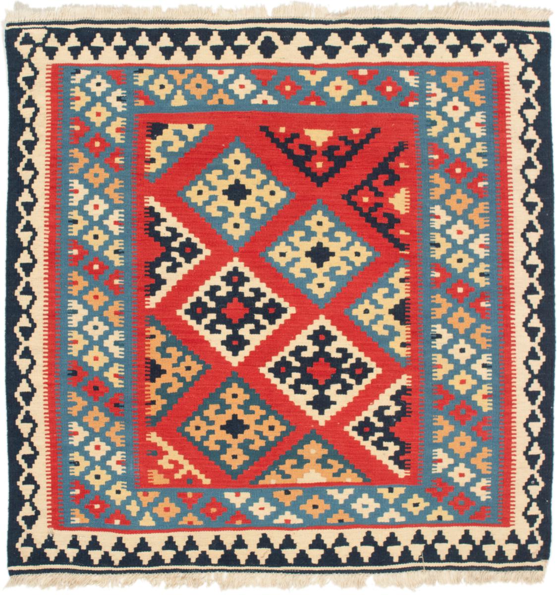 Perzisch tapijt Kilim Fars 3'6"x3'6" 3'6"x3'6", Perzisch tapijt Handgeweven