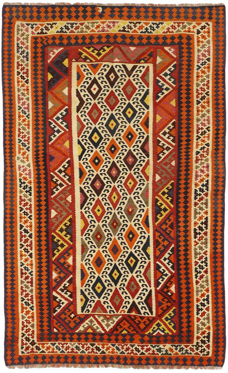 Persian Rug Kilim Fars 8'2"x4'9" 8'2"x4'9", Persian Rug Woven by hand